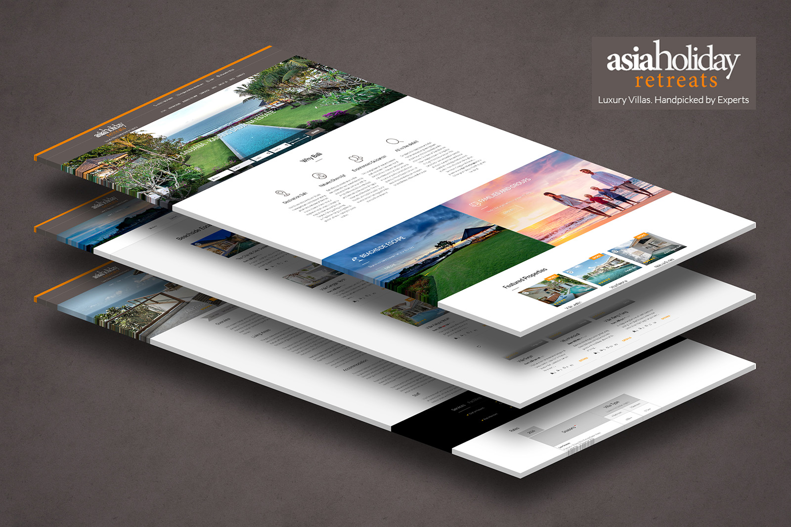 Asia Holiday Retreats website project