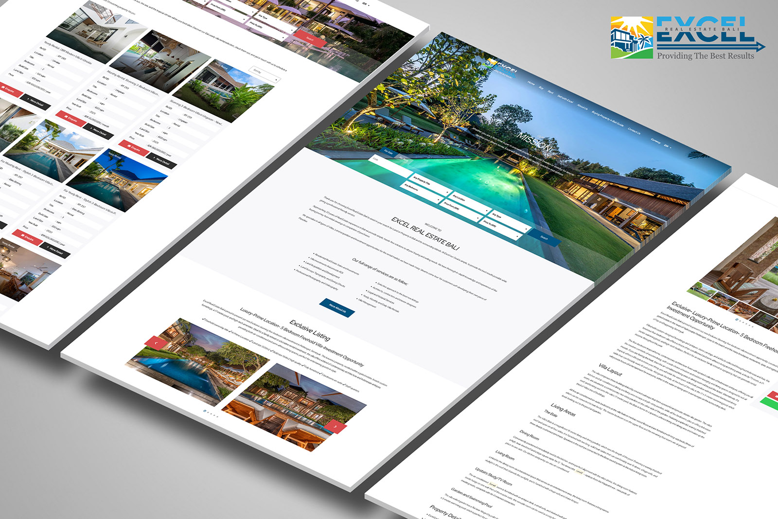 Excel Bali website project