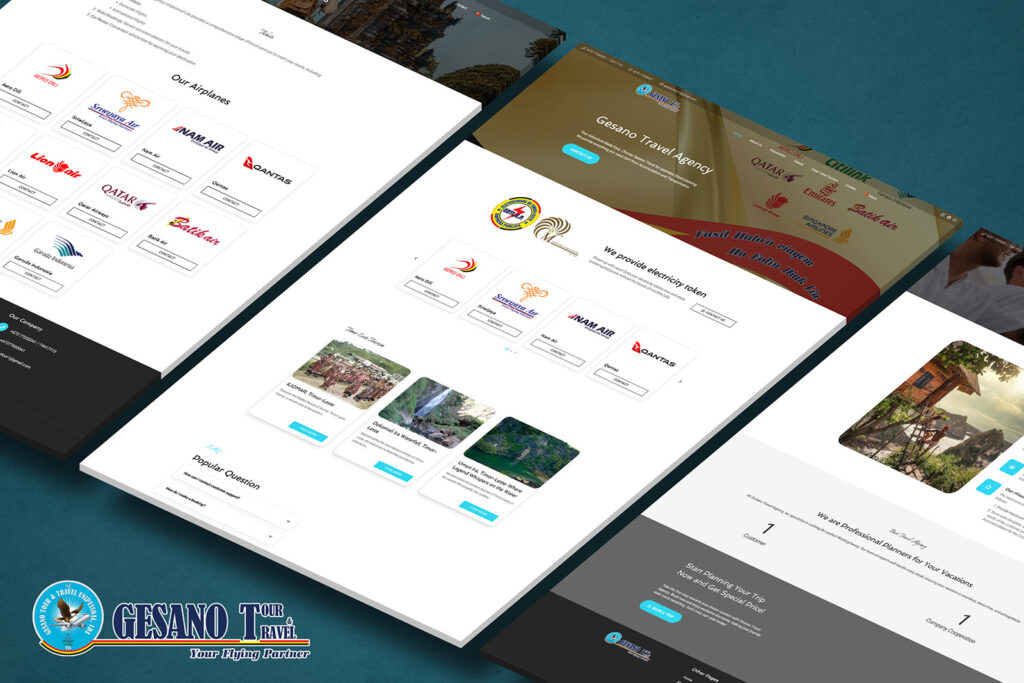Gesano Travel Agency website project
