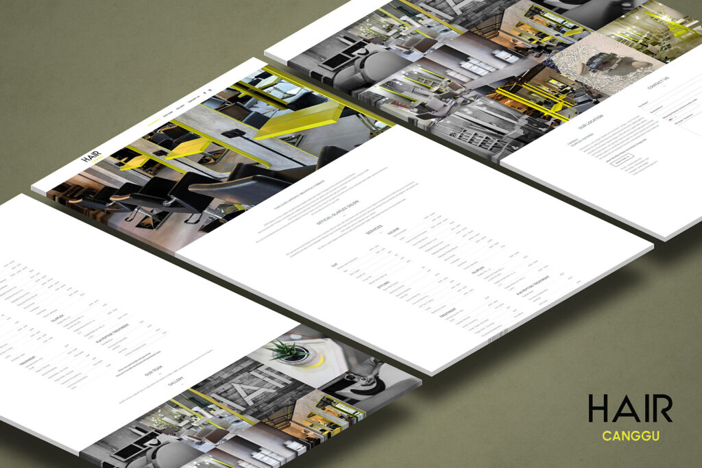 Hair Canggu website project